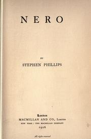 Cover of: Nero. by Stephen Phillips - undifferentiated