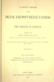 Cover of: A Select library of the Nicene and post-Nicene fathers of the Christian church by edited by Philip Schaff.