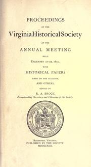 Cover of: Collections. by Virginia Historical Society, Richmond