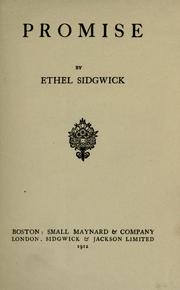 Promise by Ethel Sidgwick
