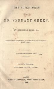 Cover of: The adventures of Mr. Verdant Green by Cuthbert Bede