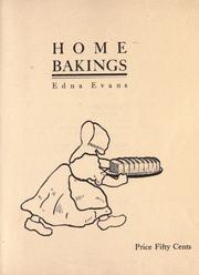 Cover of: Home bakings. by Edna Evans