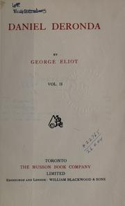 Cover of: Daniel Deronda. by George Eliot