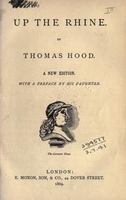 Cover of: Up the Rhine. by Thomas Hood