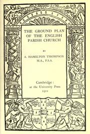 Cover of: The ground plan of the English parish church