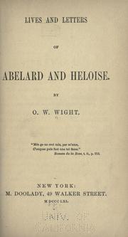 Cover of: Lives and letters of Abelard and Heloise