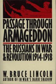 Cover of: Passage through Armageddon: the Russians in war and revolution, 1914-1918