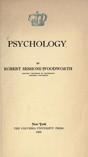 Psychology by Robert Sessions Woodworth