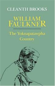 Cover of: William Faulkner by Cleanth Brooks