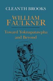Cover of: William Faulkner by Cleanth Brooks