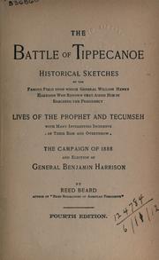 Cover of: The Battle of Tippecanoe by Reed Beard