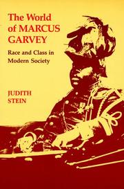 Cover of: The World of Marcus Garvey by Judith Stein, Judith Stein