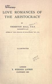 Cover of: Love romances of the aristocracy