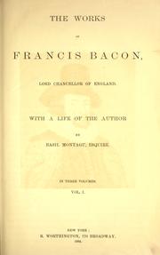 Cover of: The  works of Francis Bacon by Francis Bacon