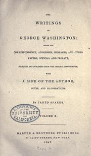 Cover of: The writings of George Washington by George Washington