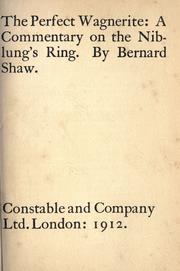 Cover of: The perfect Wagnerite by George Bernard Shaw
