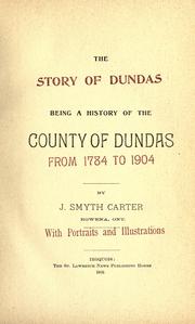The story of Dundas by J. Smyth Carter