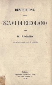 Cover of: Descrizione degli scavi di Ercolano