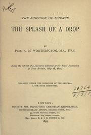 Cover of: The splash of a drop. by A. M. Worthington