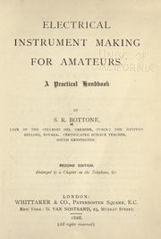 Cover of: Electrical instrument making for amateurs by Selimo Romeo Bottone