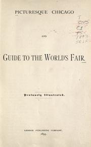 Picturesque Chicago and guide to the world's fair