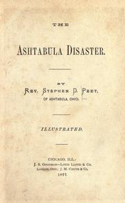 Cover of: The Ashtabula disaster. by Stephen D. Peet, Stephen D. Peet