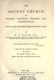 Cover of: The ancient Church by W. D. Killen