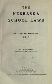 Cover of: The Nebraska school laws by Nebraska.