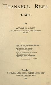 Cover of: Thankful rest by Annie S. Swan, Annie S. Swan