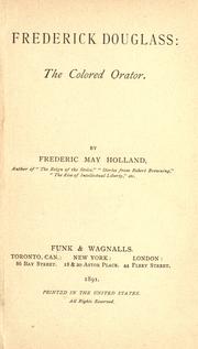 Cover of: Frederick Douglass by Frederic May Holland