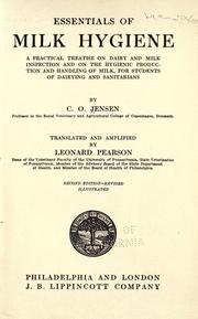 Cover of: Essentials of milk hygiene by C. O. Jensen