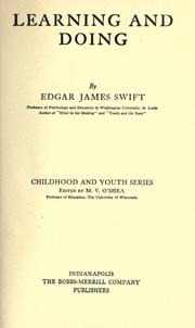 Cover of: Learning and doing by Swift, Edgar James