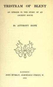 Cover of: Tristram of Blent by Anthony Hope
