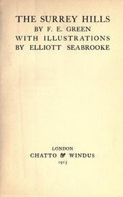 The Surrey hills by Green, Frederick Ernest