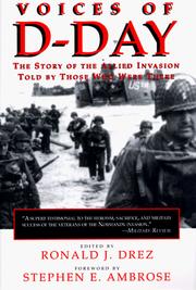 Cover of: Voices of D-Day | Ronald J. Drez