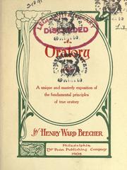 Cover of: Oratory by Henry Ward Beecher