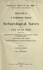 Cover of: A preliminary report of the archaeological survey of the state of New Jersey