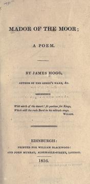 Cover of: Mador of the moor by James Hogg