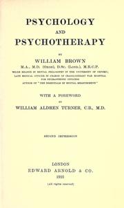 Cover of: Psychology and psychotherapy