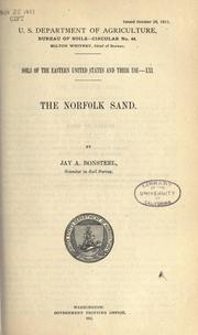 Cover of: Soils of the eastern United States and their use-- by Jay Allan Bonsteel