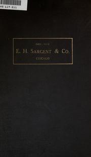 Cover of: Price list of chemical and bacteriological apparatus and assayers' supplies. by E.H. Sargent and Company.
