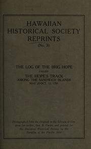 The log of the brig Hope by Joseph Ingraham