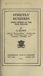 Cover of: Strictly business, more stories of the four million