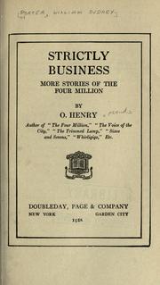 Strictly business; more stories of the four million by O. Henry