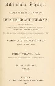 Cover of: Antitrinitarian biography by Wallace, Robert, Wallace, Robert