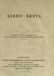 Cover of: Bird's nests. by C. A. Johns