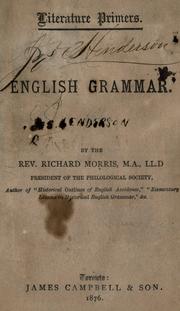 English grammar by Richard Morris