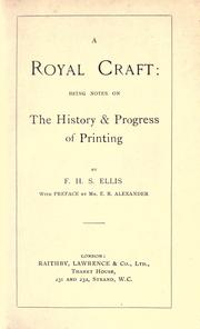 A royal craft by F. H. S. Ellis