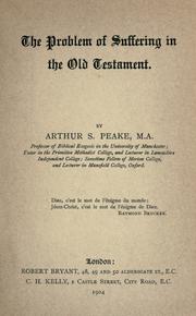 Cover of: The problem of suffering in the Old Testament by Peake, Arthur S.
