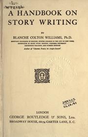Cover of: A handbook on story writing by Blanche Colton Williams